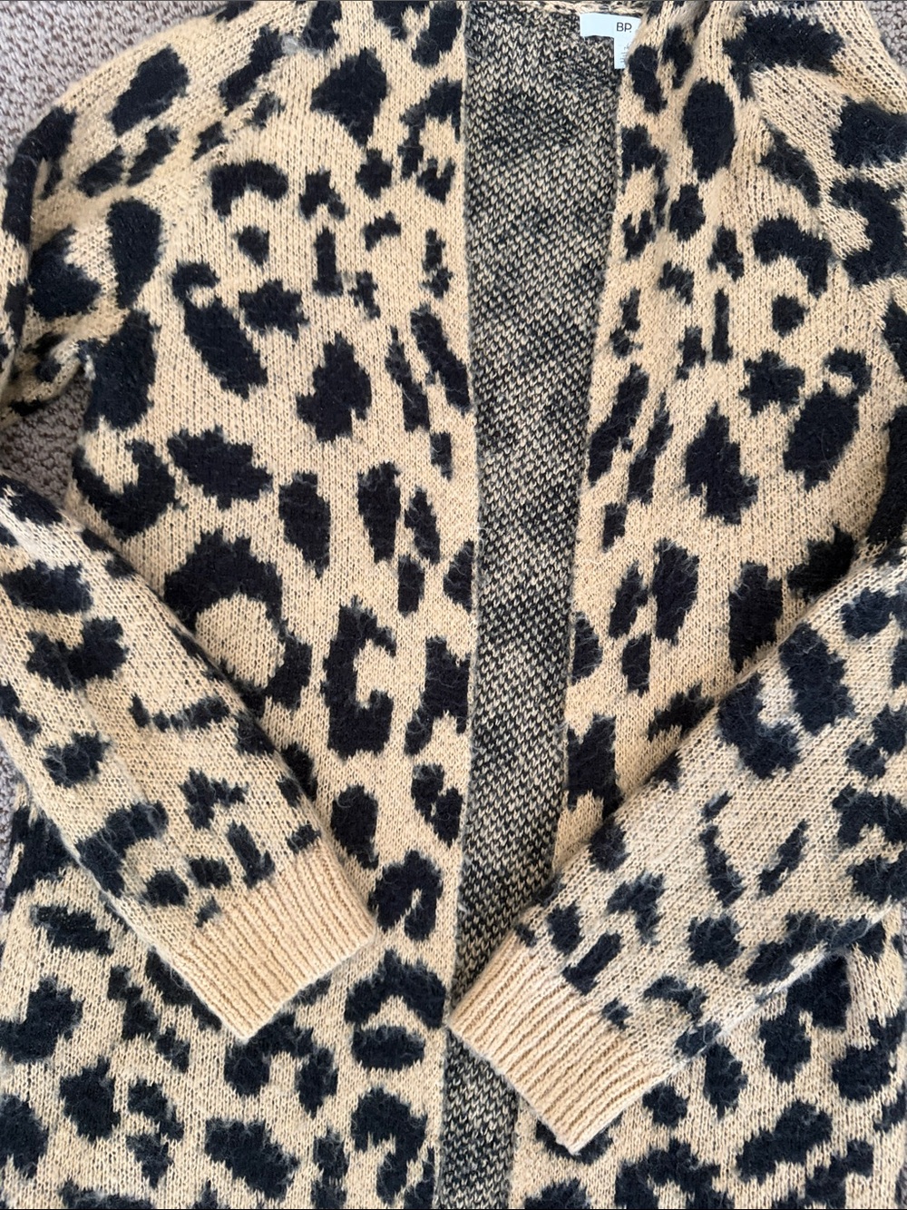 BP animal print open sweater - Picture 5 of 5